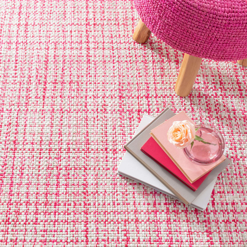 Dash and Albert Rugs Journey Handmade Flatweave Pink Indoor/Outdoor Rug Wayfair